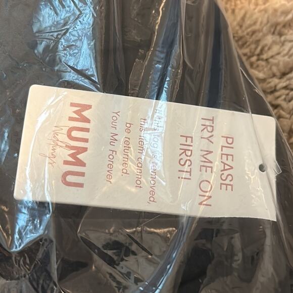 Show Me Your MuMu Black Florentine One Shoulder Maxi Dress NWT Size Medium - Picture 5 of 7